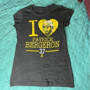 NHL I Love Patrice Bergeron Boston Bruins Hockey Shirt Size Small